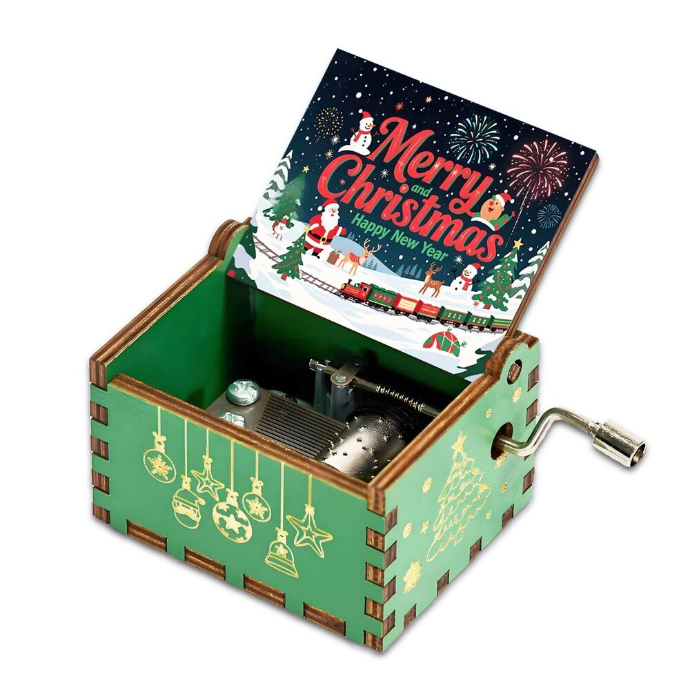 1337 Merry Christmas Music Box, Ideal Xmas Gift for Daughter Son Girls Mom